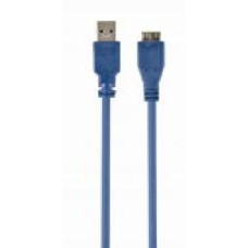 Кабель Cablexpert 0,5 м синий (CCP-mUSB3-AMBM-0.5M) USB 3.0 A-папа/Micro