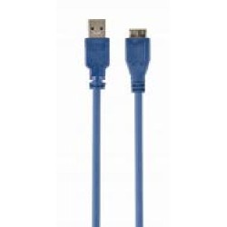 Кабель Cablexpert 0,5 м синий (CCP-mUSB3-AMBM-0.5M) USB 3.0 A-папа/Micro