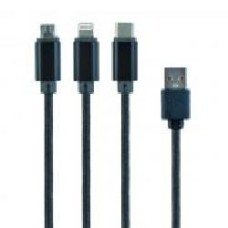 Кабель Cablexpert 1 м (CC-USB2-AM31-1M) BM-папа/Lightning/Micro/Type-C