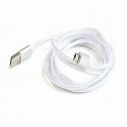 Кабель Cablexpert 1,8 м серебряный (CCB-mUSB2B-AMBM-6-S) USB2.0, A-папа/micro B-папа с металлическими разъемами