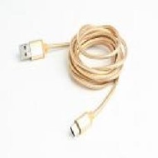 Кабель Cablexpert 1,8 м золотой (CCB-mUSB2B-AMCM-6-G) USB2.0, A- папа/Lightning с металлическими разъемами