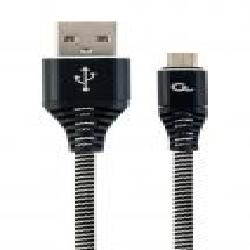 Кабель Cablexpert USB – microUSB 1 м (CC-USB2B-AMmBM-1M-BW) micro USB 2.0 A-папа/Micro B-папа