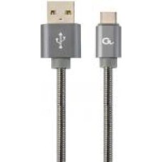 Кабель Cablexpert 1 м серый (CC-USB2S-AMCM-1M-BG) USB 2.0 A-папа/C-папа