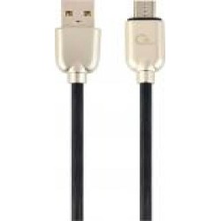 Кабель Cablexpert USB – microUSB 1 м черный (CC-USB2R-AMmBM-1M) USB 2.0 A-папа/Micro B-папа