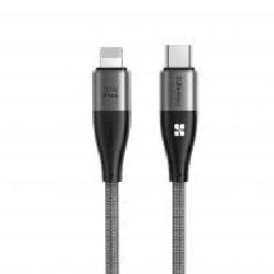 Кабель Promate iCord-PD20 USB-C to Lightning 3А 1,2 м черный (icord-pd20.black)