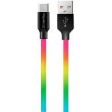 Кабель ColorWay USB - Type-C (multicolor) 2.4 А 1 м разноцветный