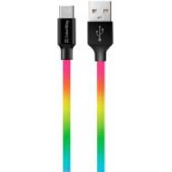 Кабель ColorWay USB - Type-C (multicolor) 2.4 А 1 м разноцветный