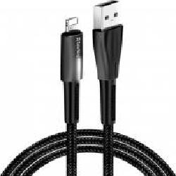 Кабель ColorWay USB - Apple Lightning (Zinc Alloy + Led) 2.4А 1 м black