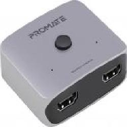 Сплиттер Promate Switch-HDMI 4K 60Hz серебристый (switch-hdmi.silver)