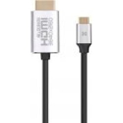 Кабель Promate HDLink-60H USB 3.1 Type-C - HDMI v.2.0 UltraHD-4K, 3D 1,8 м черный (hdlink-60h.grey)