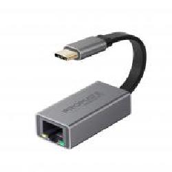 Переходник Promate GigaLink-C USB Type-C/Ethernet 1Гбит/с 0,07 м серый (gigalink-c.grey)