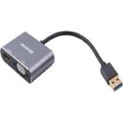 Адаптер Maxxter V-AM-HDMI-VGA 0,07 м черный (V-AM-HDMI-VGA)