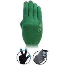 Перчатки iGlove для сенсорных экранов Black Green 45574 р. зеленый