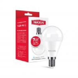 Лампа светодиодная Maxus 7 Вт G45 матовая E14 220 В 4100 К 1-LED-752