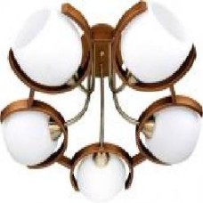 Люстра потолочная Victoria Lighting 5xE14 хром/венге Odeon/PL5 walnut