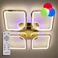 Люстра светодиодная Luminaria 4Q550/90 100 Вт золотистый LOOK RGB 100W GOLD