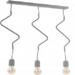 Подвес TK Lighting Zigzag 3x60 Вт E27 серый 2438