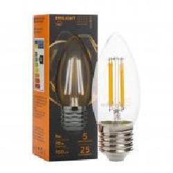 Лампа светодиодная Emilight C35 220 Вт E27 3000 К 220 В прозрачная Filament C35-9W-3000K-E27-CL