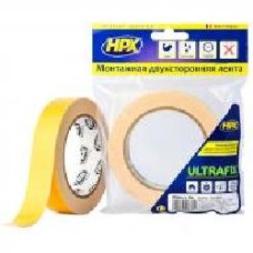 Двусторонняя клейкая лента HPX Ultrafix для моментальной фиксации 25 мм x 5 м DSU2505