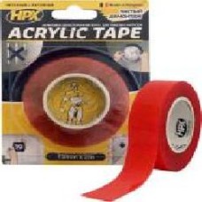 Двусторонняя клейкая лента HPX акриловая Acrylic Tape 19мм х 2м TT1902