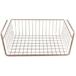 Корзина навесная Metaltex 363140 Copper 40x26x14 см медь