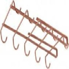 Планка с крючками Metaltex 363628 Copper для чашек 14x28x6 см медь