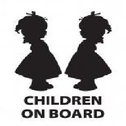 Светоотражающая наклейка LOOM Children On Board 3 LM-10210-black для твердых поверхностей