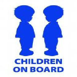 Светоотражающая наклейка LOOM Children On Board 2 LM-10207-blue для твердых поверхностей