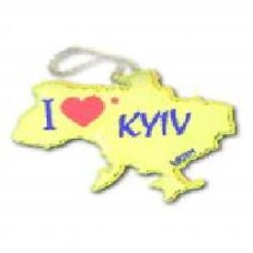 Брелок светоотражающий LOOM I Love Kyiv LM-0045-yellow