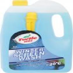 Омыватель стекла TURTLE WAX Winter screen wash Liquid Fire -20C 4л зима 4 л