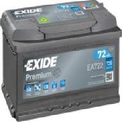 Аккумулятор автомобильный EXIDE Premium EA722 72Ah 720A 12V «+' справа (EA722)