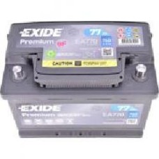 Аккумулятор автомобильный EXIDE Premium EA770 77Ah 760A 12V «+' справа (EA770)