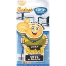 Ароматизатор подвесной FRESHWAY Smiles Dry Cool & Black