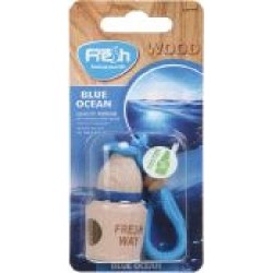 Ароматизатор подвесной FRESHWAY Wood Blister Blue Ocean 5 мл