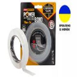 Двухсторонняя монтажная клеющая лента CARBON TAPE POWER BOND PB195 для тяжелых предметов 19 мм 1 мм 5 м прозрачный