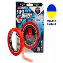 Двухсторонняя монтажная клеющая лента CARBON TAPE SUPER MOMENT SM1910 для мгновенной фиксации 19 мм 0,21 мм 10 м прозрачный