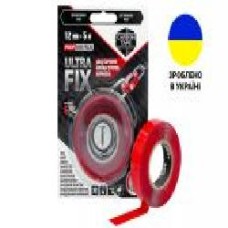 Двухсторонняя монтажная клеющая лента CARBON TAPE ULTRA FIX UF125 повышенной клейкости 12 мм 0,5 мм 5 м прозрачный