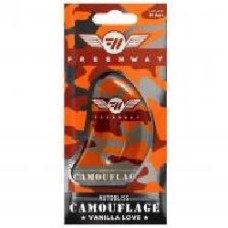 Ароматизатор подвесной FRESHWAY Camouflage AutoBliss Vanilla Love (Ванильная Любовь) 8 мл