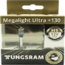 Лампа галогенная 50310XNU Megalight Ultra +130% H1 P14.5s 12В 55 Вт 2 шт.