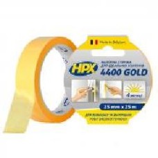 Лента малярная HPX 4400 GOLD для идеальных краев 100°С 25мм х 25 мм x 25 м FP2525