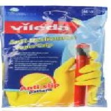 Перчатки резиновые Vileda Super Grip суперкрепкие р. M 1 пар/уп. желтые