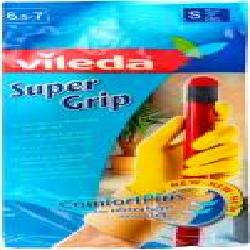 Перчатки латексные Vileda Super Grip суперкрепкие р. L 1 пар/уп. желтые