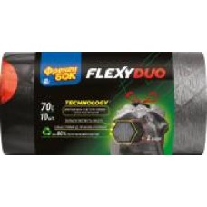 Мешки для мусора с затяжками Фрекен Бок Flexy DUO крепкие 70 л 10 шт.