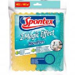 Набор салфеток универсальные SPONTEX Magic effect 20,5 х 22 см см 2 шт./уп. желтый