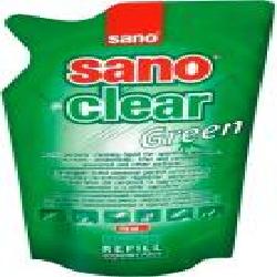 Средство моющее для стекла и зеркал Sano запаска Clear Green 0,75л