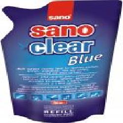 Средство моющее для стекла и зеркал Sano запаска Clear Blue 0,75л