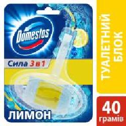 Туалетный блок Domestos Сила 3 в 1 Лимон 8384290