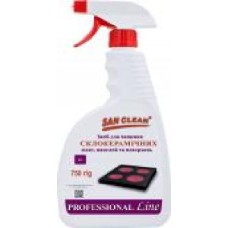 Средство SAN CLEAN PROF Line для чистки стеклокерамических плит и поверхностей 0,75 л