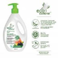 Средство для ручного мытья посуды ECO CONTROL с мыльным орехом и углем 0,7 л