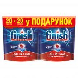 Таблетки для ПММ Finish Powertball All in 1 Max (20 + 20 шт.) 40 шт.